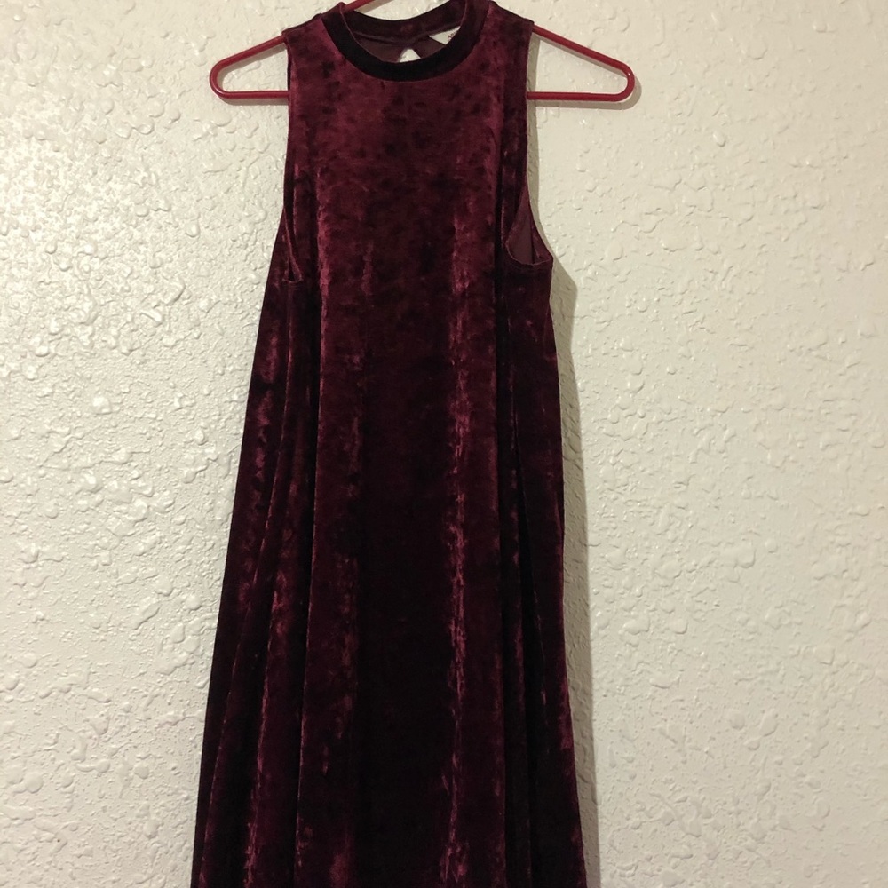 Arizona purple, velvet midi dress. never worn